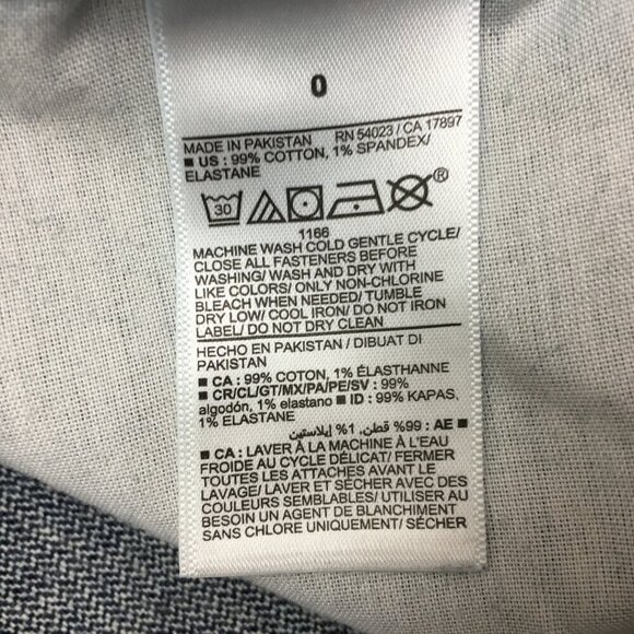 Old Navy Women's Jeans O.G. Straight Leg High Rise Button Fly Distressed size 0 - Picture 7 of 8